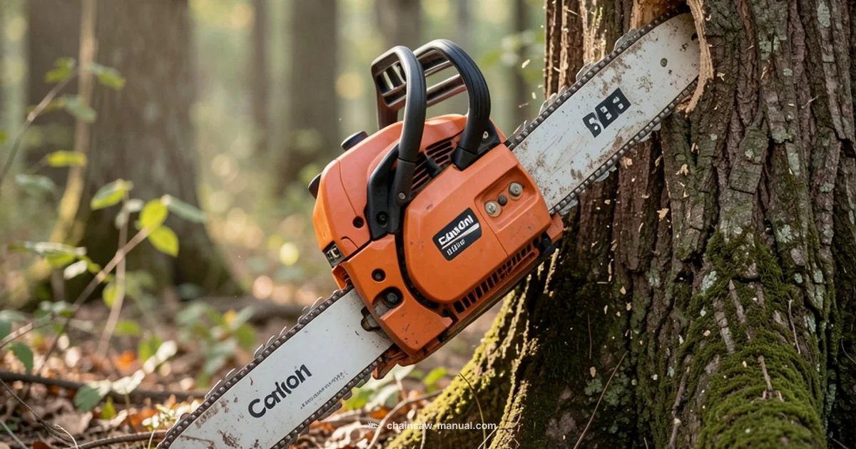 Free a Stuck Saw Free a Stuck Saw - Chainsaw Manual