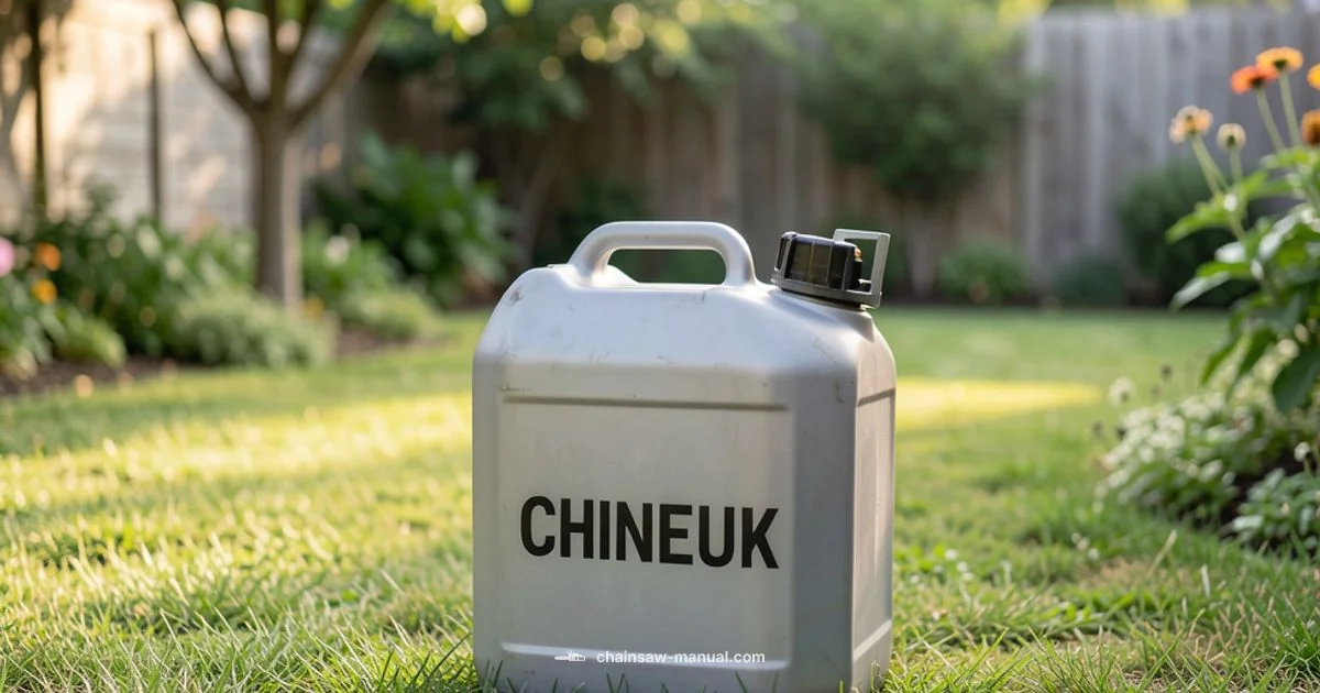 Safe Gas Disposal - Chainsaw Manual