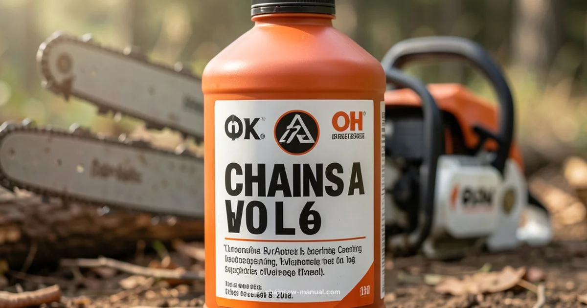 Oil Type Guide Oil Type Guide - Chainsaw Manual