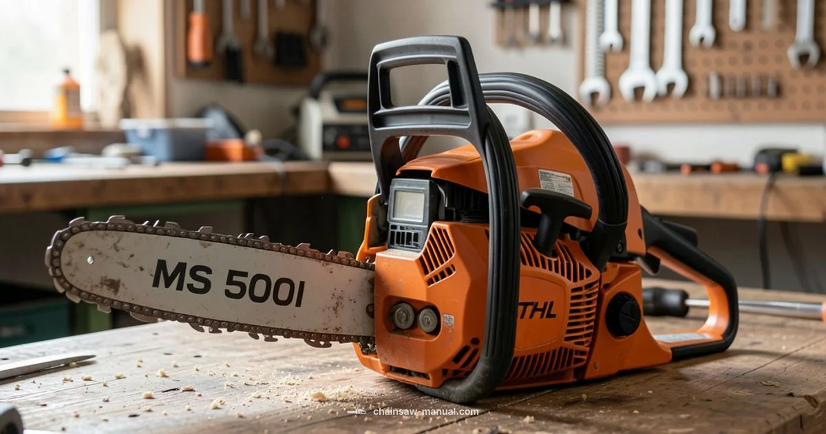 MS 500i Overview MS 500i Overview - Chainsaw Manual
