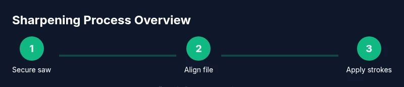 Tailwind infographic showing a 3-step sharpening process