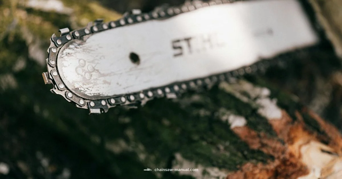 Bar Wear Check Bar Wear Check - Chainsaw Manual