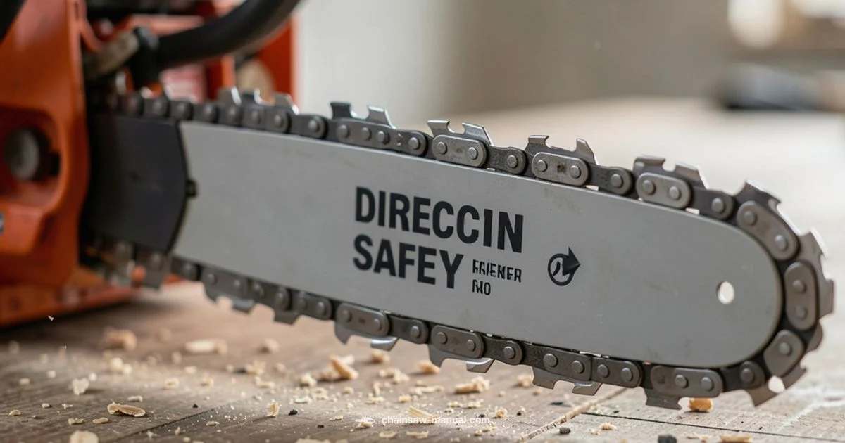 Chain Direction Chain Direction - Chainsaw Manual