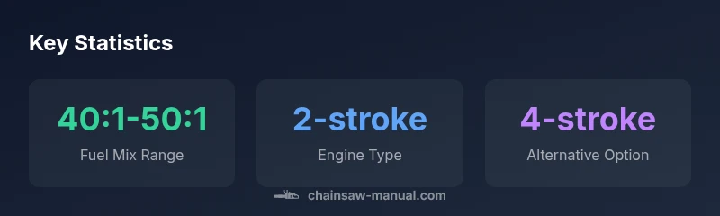 Statistics on chainsaw fuel types and engine configurations