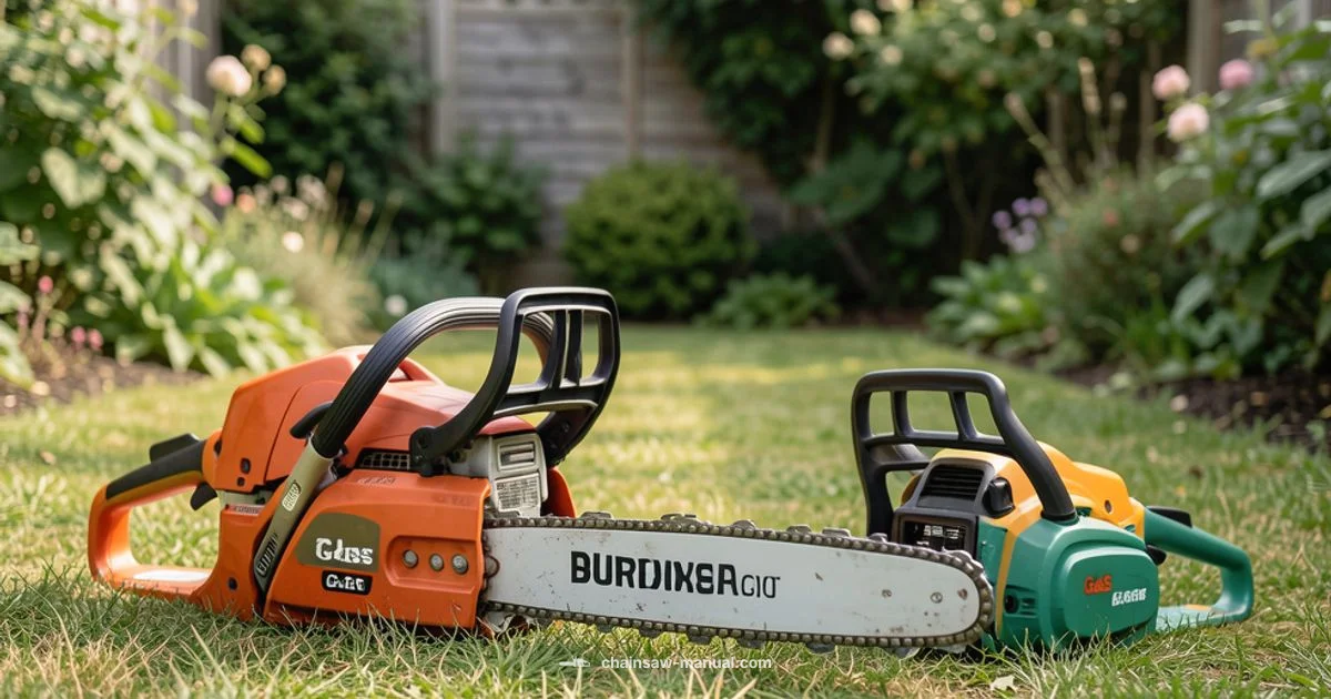 Gas vs Electric - Chainsaw Manual