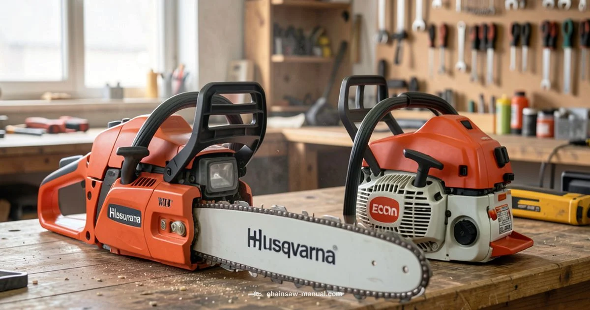 Husqvarna vs Echo - Chainsaw Manual