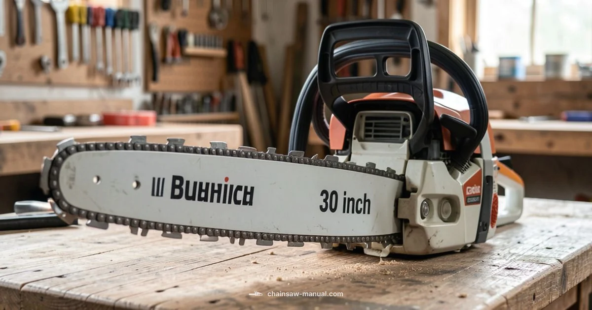 30 Inch Bar Guide 30 Inch Bar Guide - Chainsaw Manual
