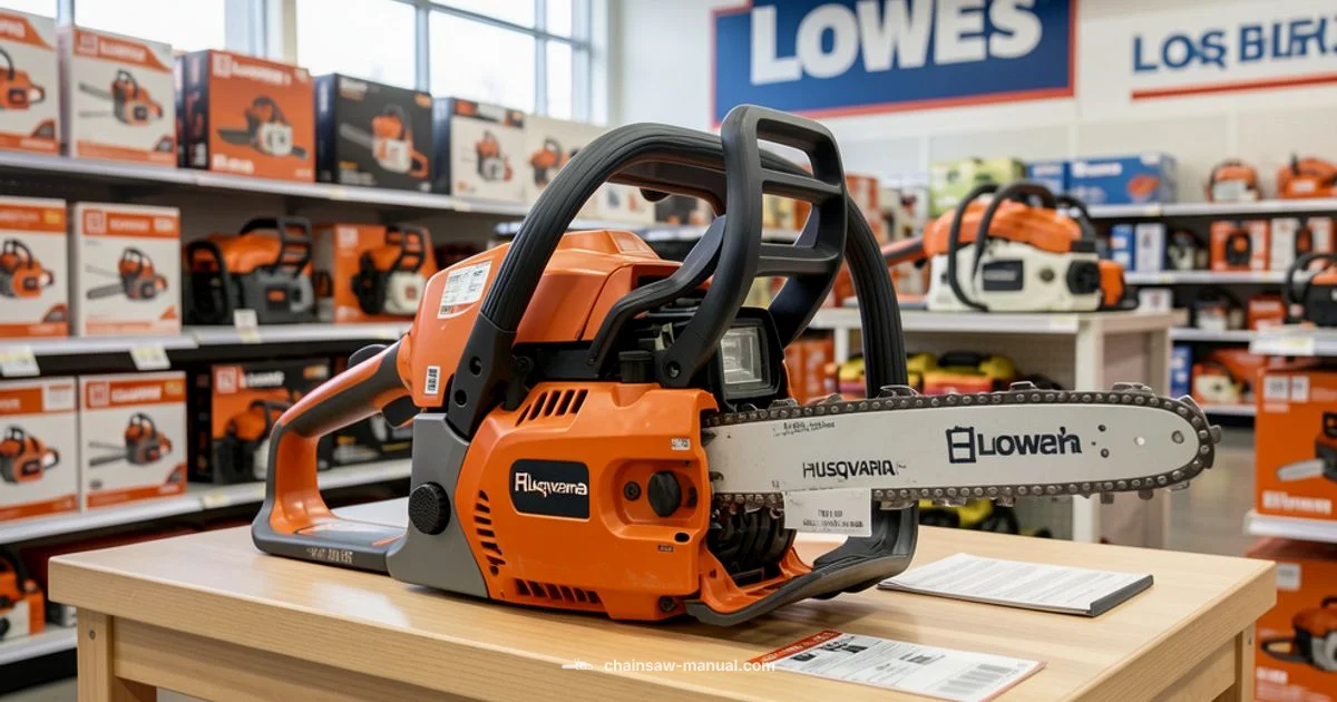 Husqvarna at Lowe's - Chainsaw Manual