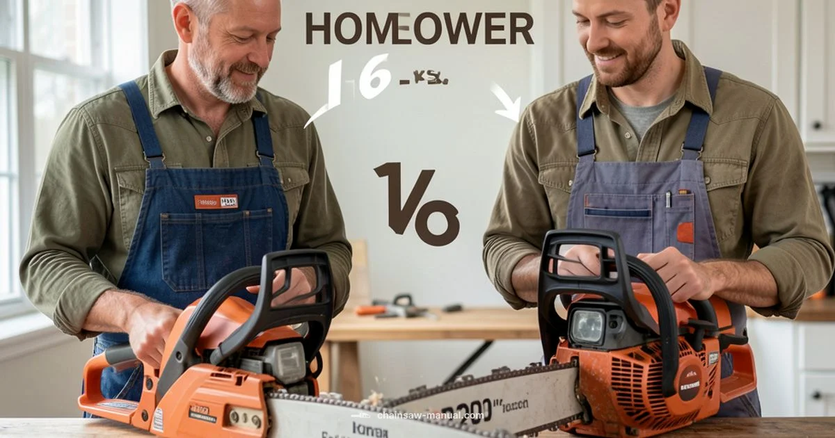 Bar Length Comparison - Chainsaw Manual