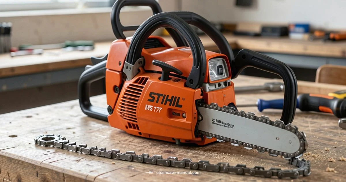 MS 170 Chain Guide - Chainsaw Manual