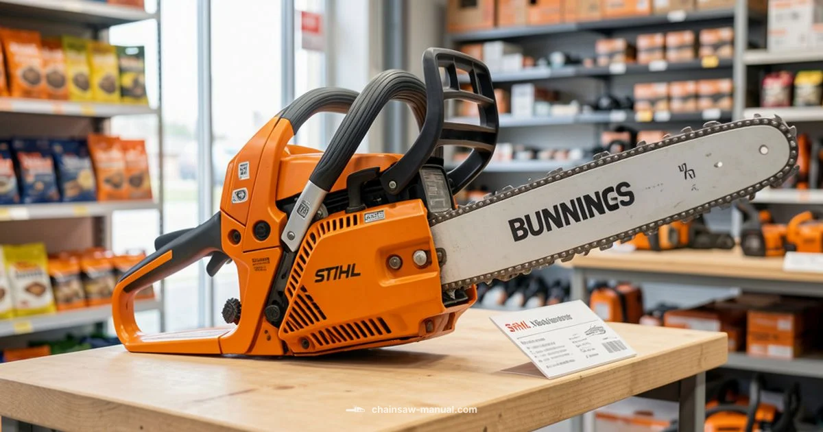 Stihl at Bunnings - Chainsaw Manual