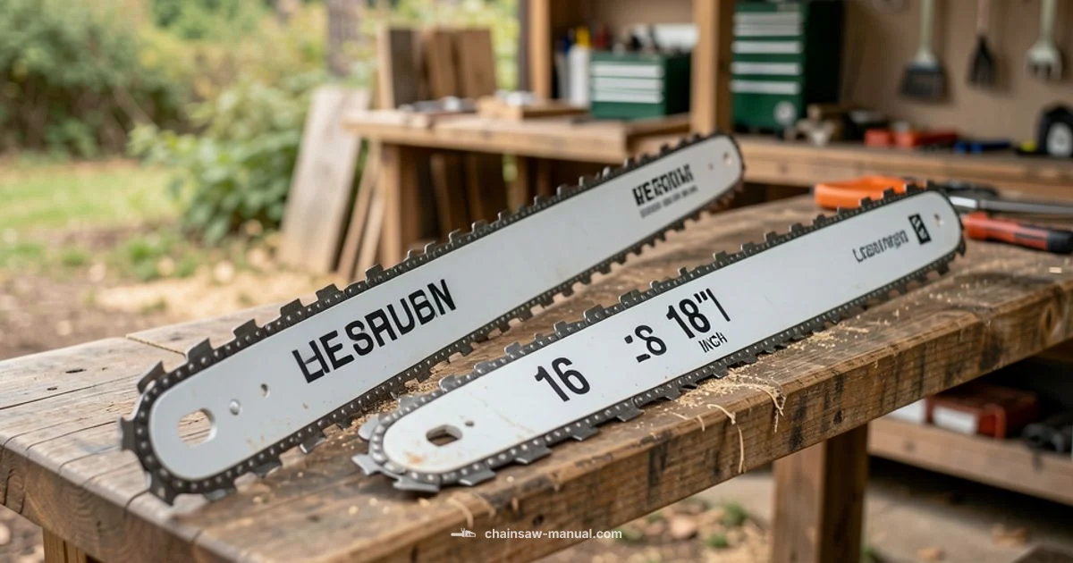 16 vs 18 in Bars - Chainsaw Manual