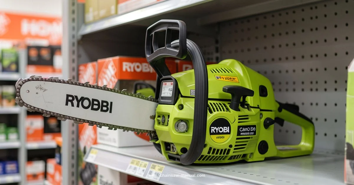 Ryobi at Home Depot Ryobi at Home Depot - Chainsaw Manual