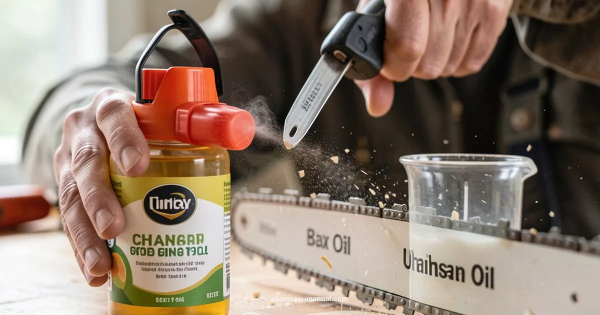 Bar Oil Guide Bar Oil Guide - Chainsaw Manual