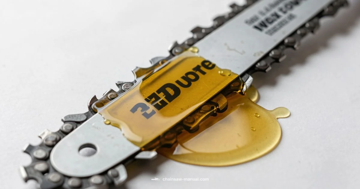 Bar Oil Leak Guide - Chainsaw Manual