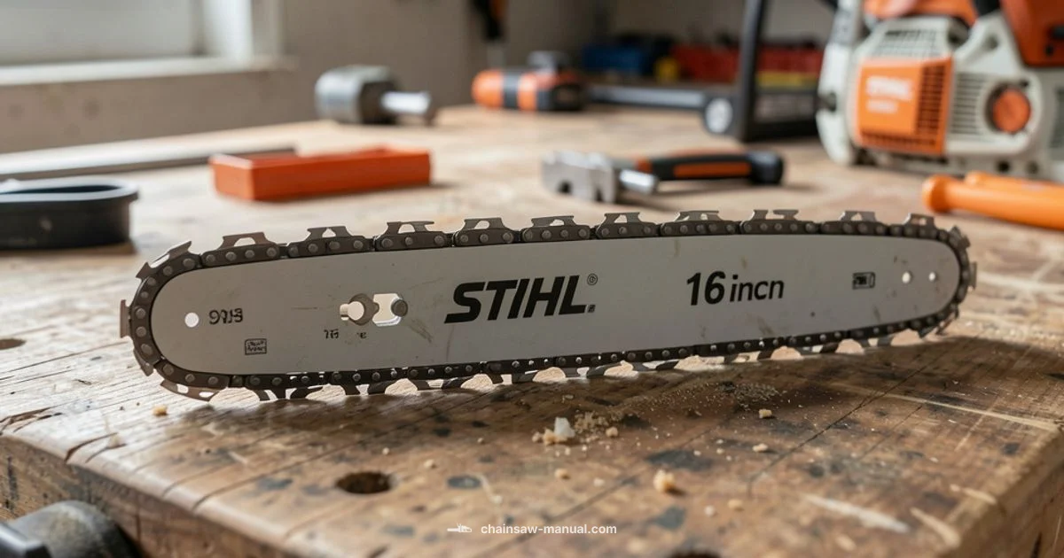 Stihl 16 Chain Guide Stihl 16 Chain Guide - Chainsaw Manual