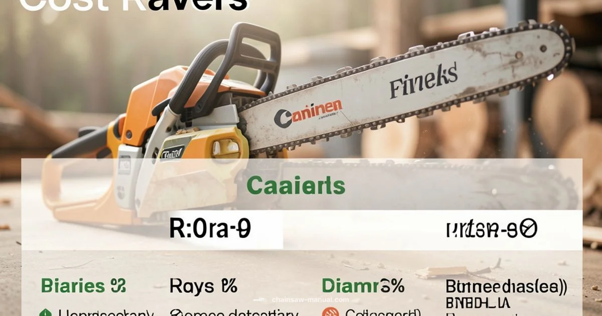 Cost Snapshot Across Rivals Cost Snapshot Across Rivals - Chainsaw Manual